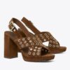 Çapraz Bantlı Topuklu Sandal