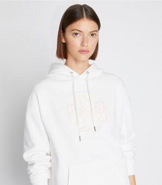 Ağır Fransız Terry Logo Kapüşonlu Sweatshirt