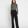 Baskılı Jersey Mockneck Gömlek Baskılı Jersey Mockneck Gömlek