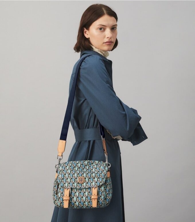 Baskılı Naylon Küçük Messenger