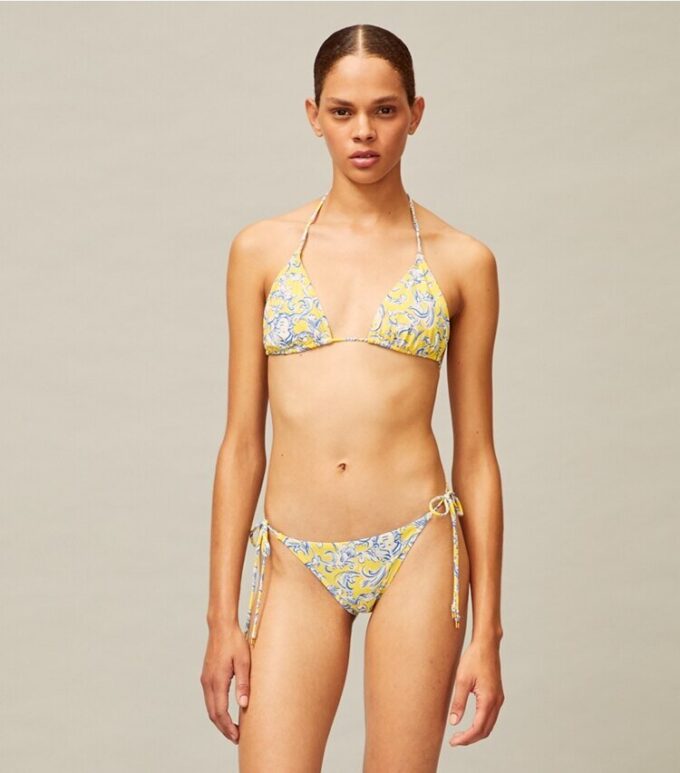 Baskılı İp Bikini Üstü