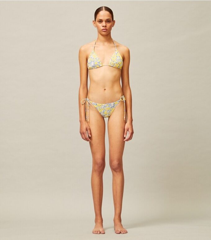 Baskılı İp Bikini Üstü