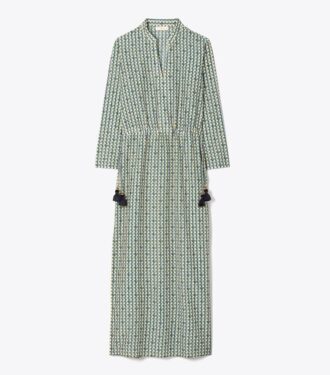 Baskılı Uzun Kaftan