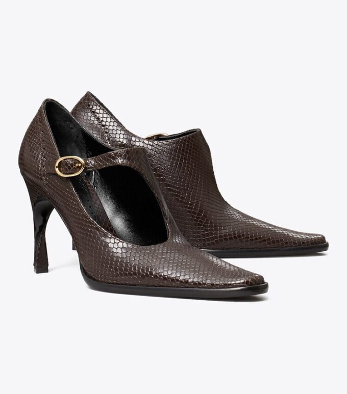 Bükümlü Topuklu Monk Strap