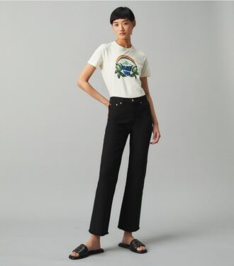 Boot-Cut Denim Pantolon