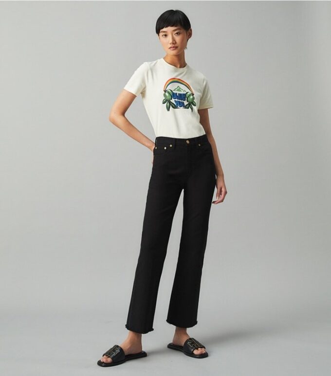 Boot-Cut Denim Pantolon