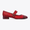 Cap-Toe Mary Jane Pavé Topuklu Bale Ayakkabısı Cap-Toe Mary Jane Pavé Topuklu Bale Ayakkabısı