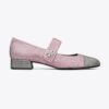 Cap-Toe Mary Jane Pavé Topuklu Bale Ayakkabısı Cap-Toe Mary Jane Pavé Topuklu Bale Ayakkabısı