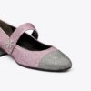 Cap-Toe Mary Jane Pavé Topuklu Bale Ayakkabısı Cap-Toe Mary Jane Pavé Topuklu Bale Ayakkabısı
