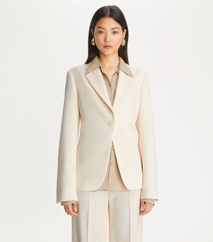 Cinched Twill Blazer Cinched Twill Blazer