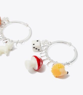 Curiosity Charm Hoop Küpeler