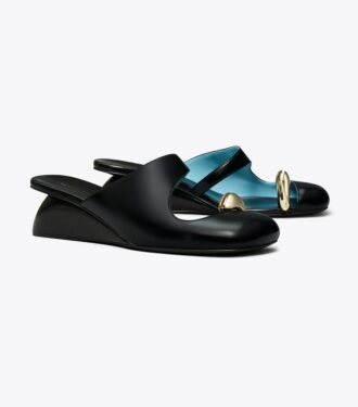 Delikli Mule Wedge