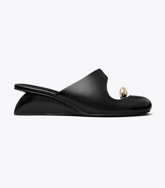 Delikli Mule Wedge