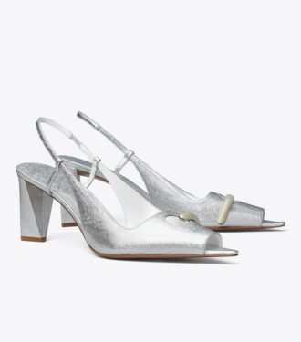 Delikli Peep-Toe Slingback