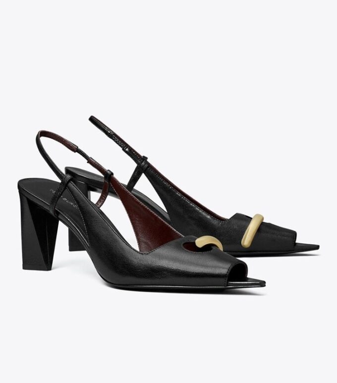Delikli Peep-Toe Slingback Delikli Peep-Toe Slingback