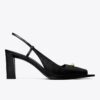 Delikli Peep-Toe Slingback Delikli Peep-Toe Slingback