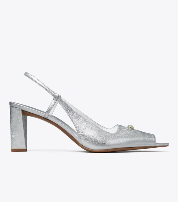 Delikli Peep-Toe Slingback Delikli Peep-Toe Slingback