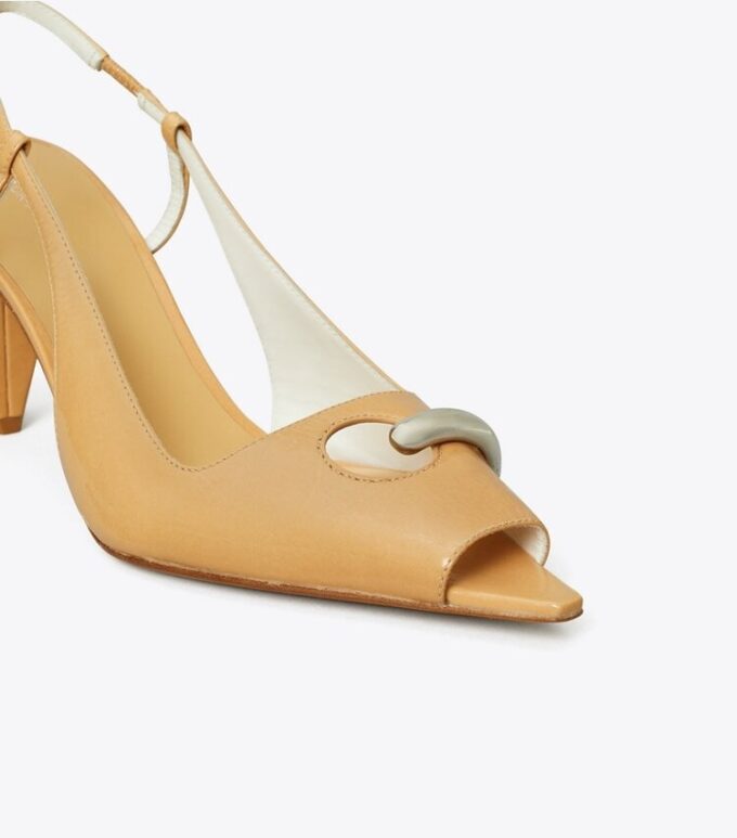 Delikli Peep-Toe Slingback Delikli Peep-Toe Slingback