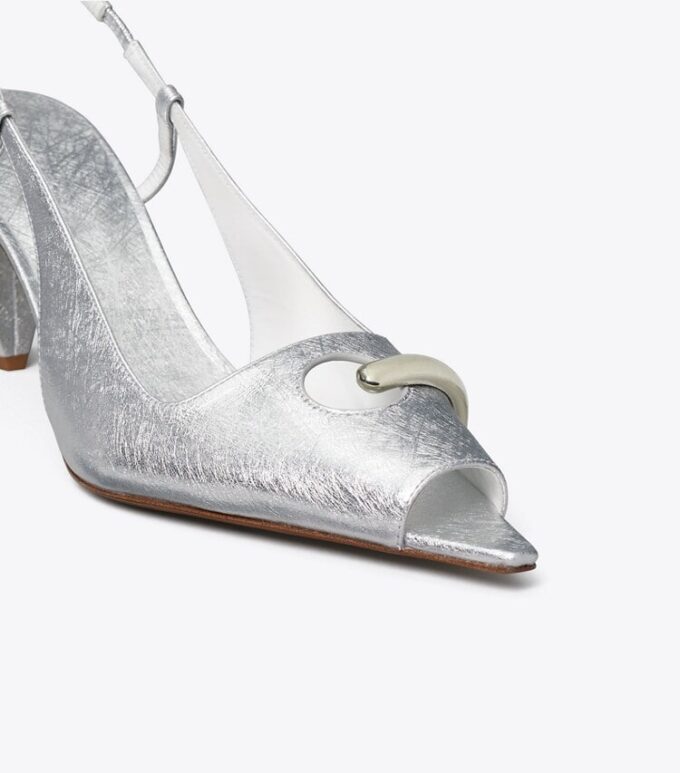 Delikli Peep-Toe Slingback Delikli Peep-Toe Slingback