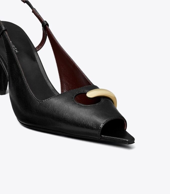 Delikli Peep-Toe Slingback Delikli Peep-Toe Slingback