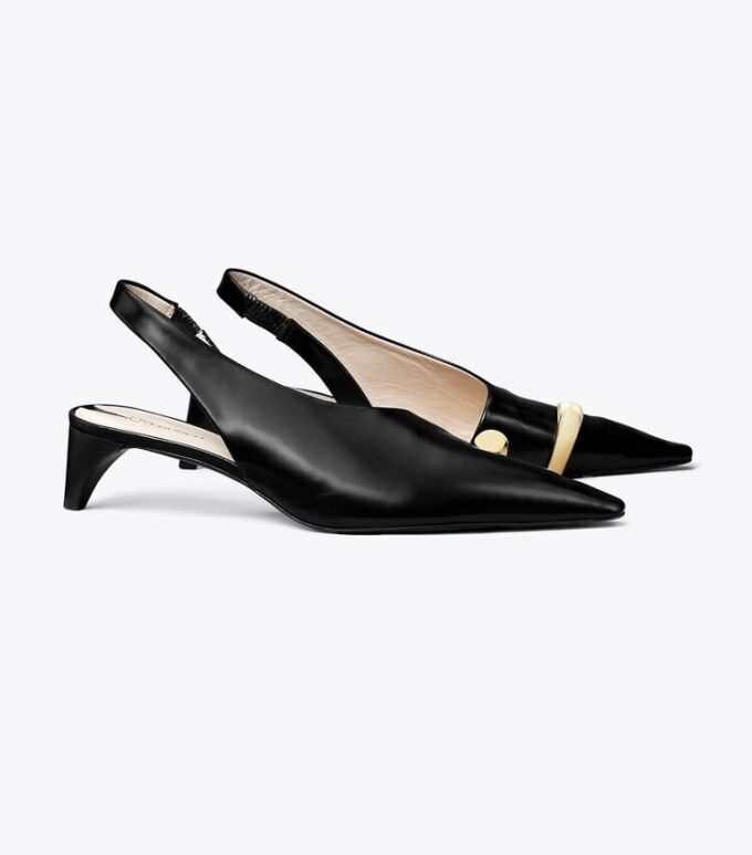 Delikli Slingback Topuk Delikli Slingback Topuk