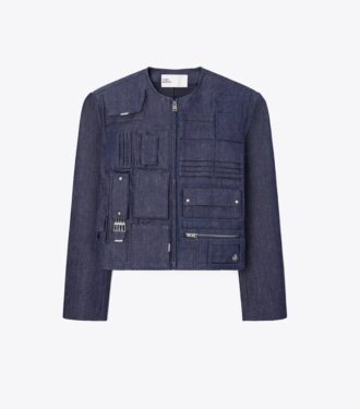 Denim El Çantası Ceketi