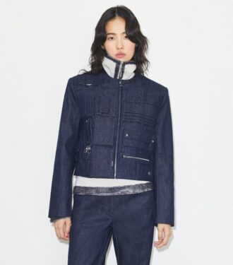 Denim El Çantası Ceketi