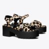 Döner Kilitli Platform Topuklu Sandal