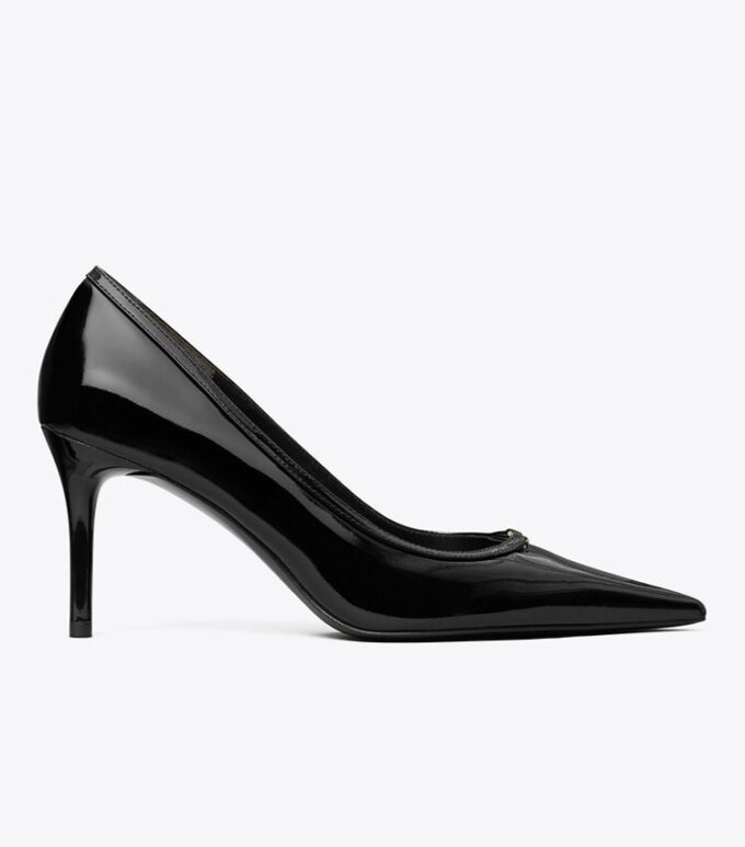 Double T Tokalı Topuklu Ayakkabı Double T Tokalı Topuklu Ayakkabı