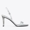 Double T Tokalı Topuklu Sandal