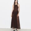 Drapeli Jersey Elbise Drapeli Jersey Elbise