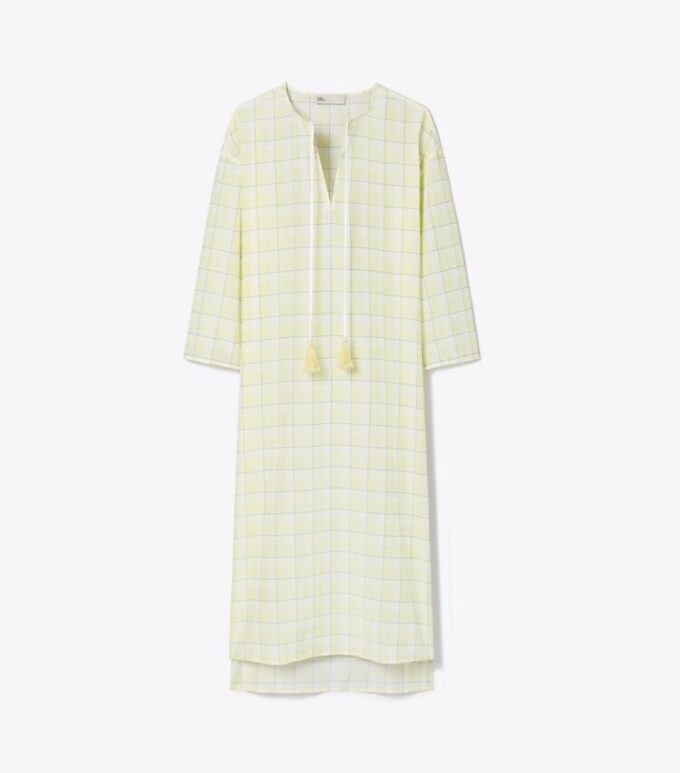 Ekose Pamuklu Kaftan