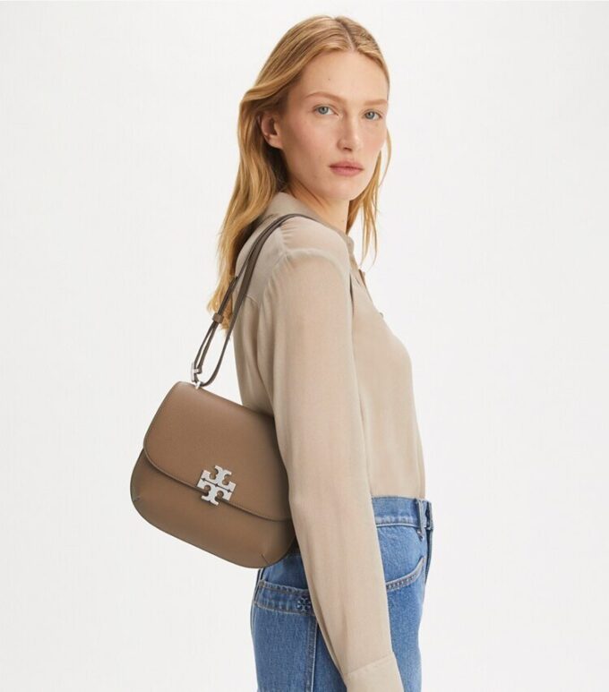 Eleanor Pebbled Slim Saddlebag Eleanor Pebbled Slim Saddlebag