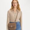 Eleanor Pebbled Slim Saddlebag Eleanor Pebbled Slim Saddlebag