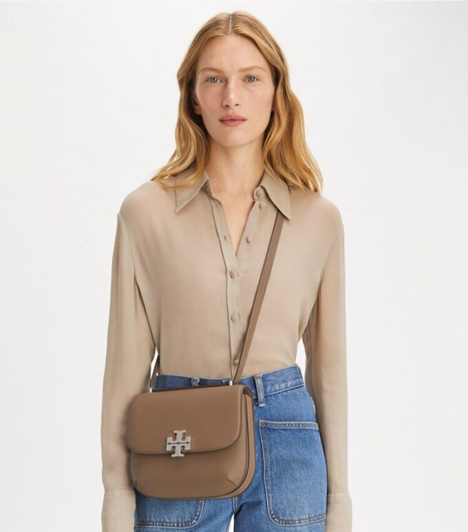 Eleanor Pebbled Slim Saddlebag Eleanor Pebbled Slim Saddlebag