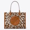 Ella Leopar Kanvas Küçük Tote Çanta