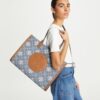 Ella T T Monogram Denim Tote Ella T T Monogram Denim Tote