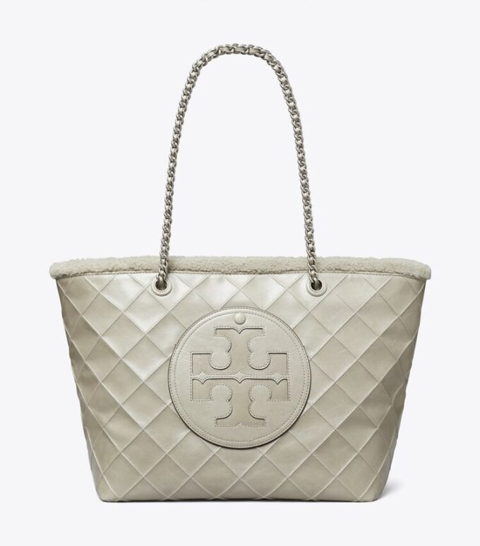 Ella Zincirli Shearling Tote Çanta Ella Zincirli Shearling Tote Çanta