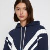 Fransız Havlu Kumaş Chevron Kapüşonlu Sweatshirt Fransız Havlu Kumaş Chevron Kapüşonlu Sweatshirt
