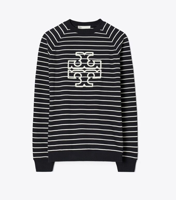Fransız Havlu Kumaş Çizgili Logo Crew Fransız Havlu Kumaş Çizgili Logo Crew