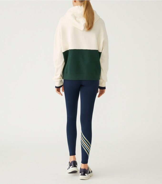 Fransız Havlu Kumaş Renk Bloklu Yürüyüş Kapüşonlu Sweatshirt Fransız Havlu Kumaş Renk Bloklu Yürüyüş Kapüşonlu Sweatshirt