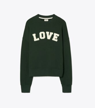Fransız Terry Varsity Crewneck