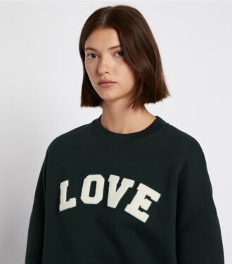 Fransız Terry Varsity Crewneck