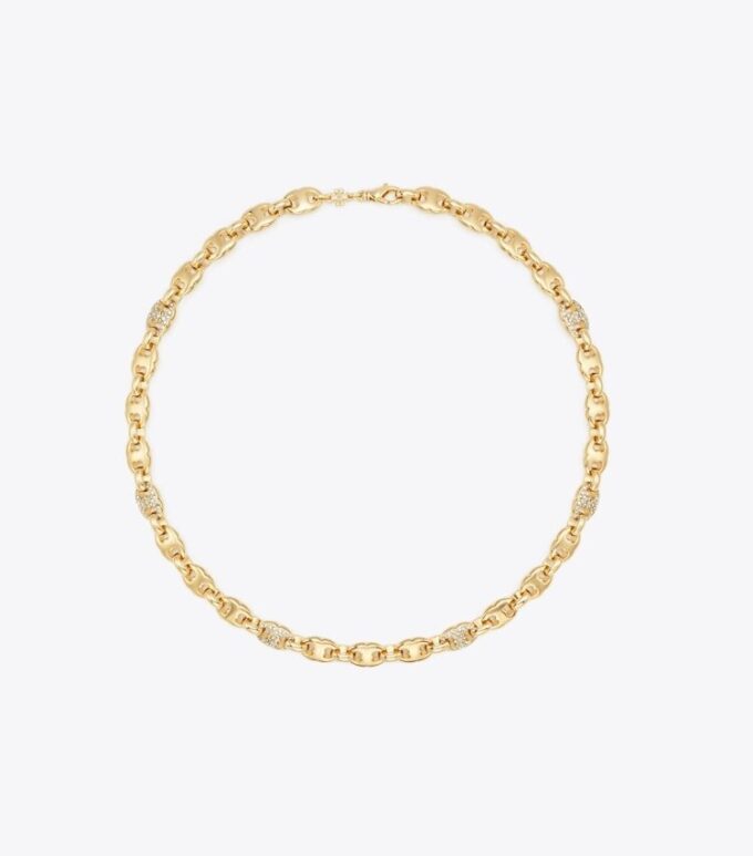 Gemini Link Pavé Kolye Gemini Link Pavé Kolye