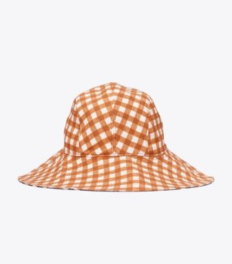 Gingham Çift Taraflı Kova Şapka