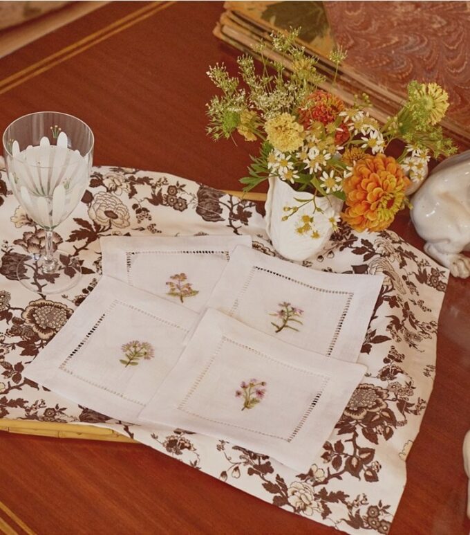Happy Times Bouquet Placemat, 4’lü Set Happy Times Bouquet Placemat, 4’lü Set