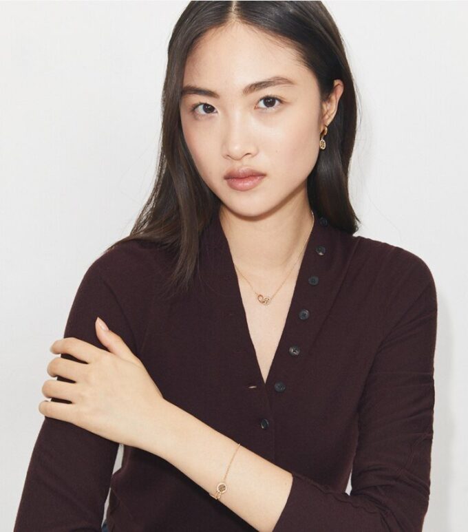 Icon Pavé Interlocking Chain Bracelet