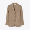 Çift Yüzlü Yün Blazer Çift Yüzlü Yün Blazer