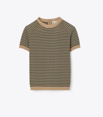 Çizgili Naylon Mockneck