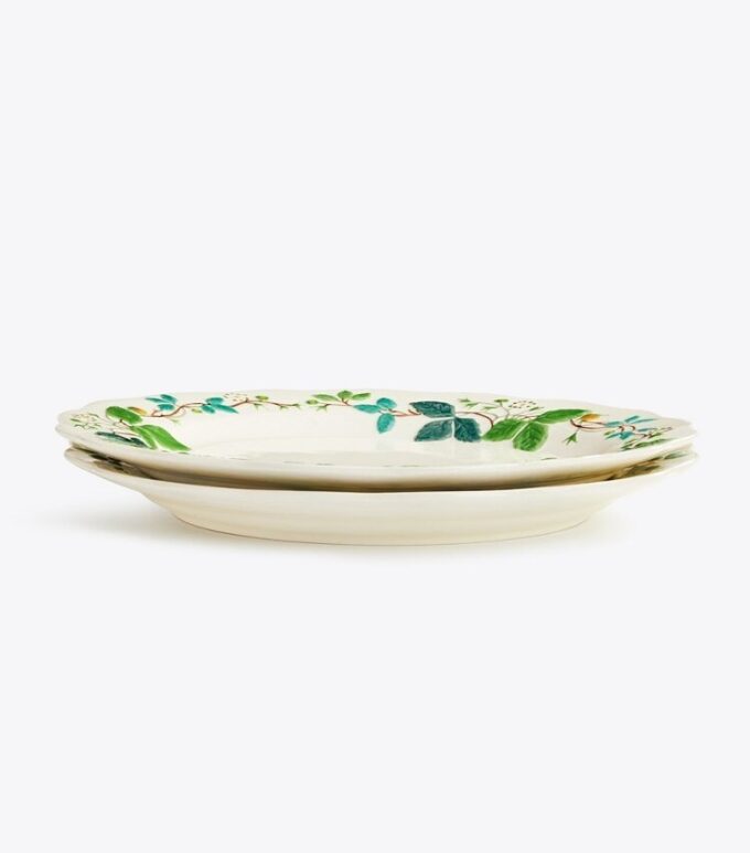 Kabartmalı Çiçekli Yemek Tabağı, 2’li Set Kabartmalı Çiçekli Yemek Tabağı, 2’li Set